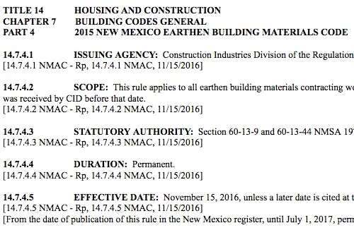 Adobe in Action – New Mexico Adobe Building Permit Process (Online)