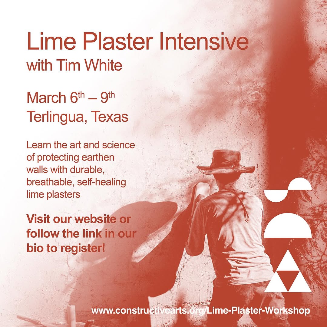 School of Constructive Arts – Exterior Lime Plaster Intensive with Tim White