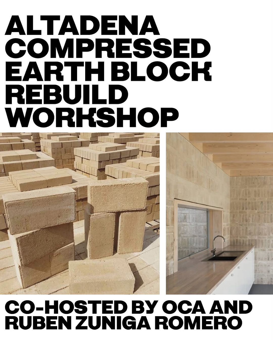 Compressed Earth Block Rebuild Workshop in Altadena, CA