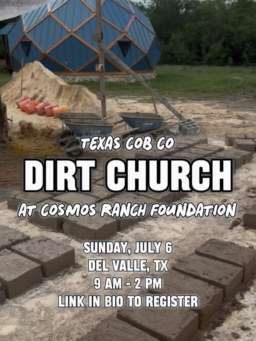 Texas Cob Co Dirt Church at Cosmos Ranch Foundation